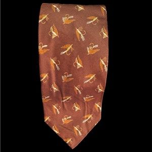 Bigsby & Kruthers Necktie by‎ John Comfort of London Men's Fly Fish Lure Design